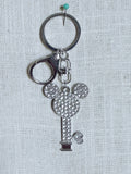 Rhinestone Mickey Key Bag Charm/Keychain