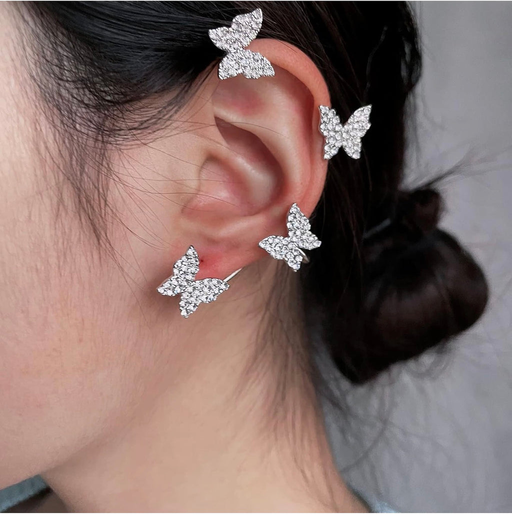 Butterfly Ear Cuff - Silver or Gold