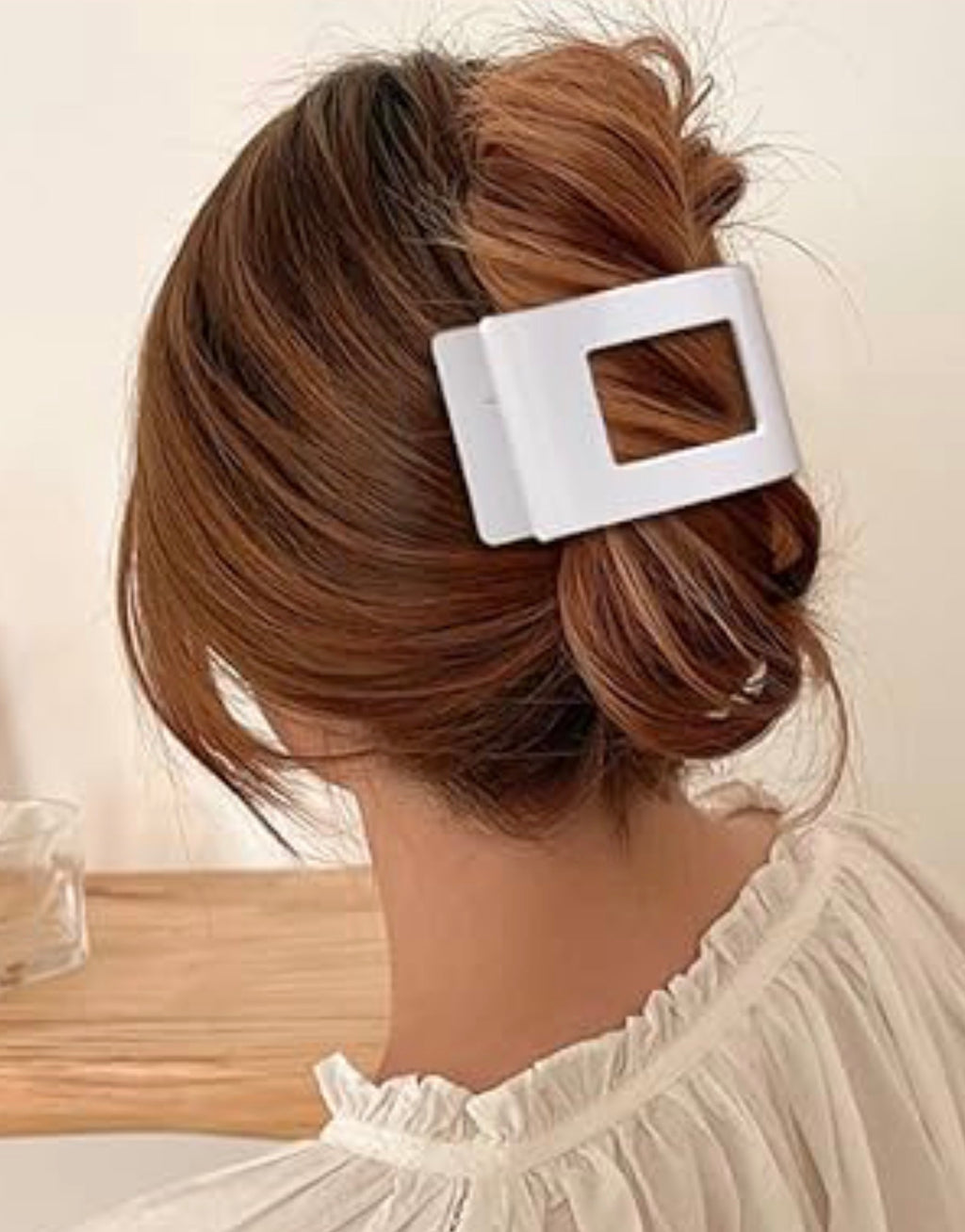Flat Back Tortoise Hair Claw