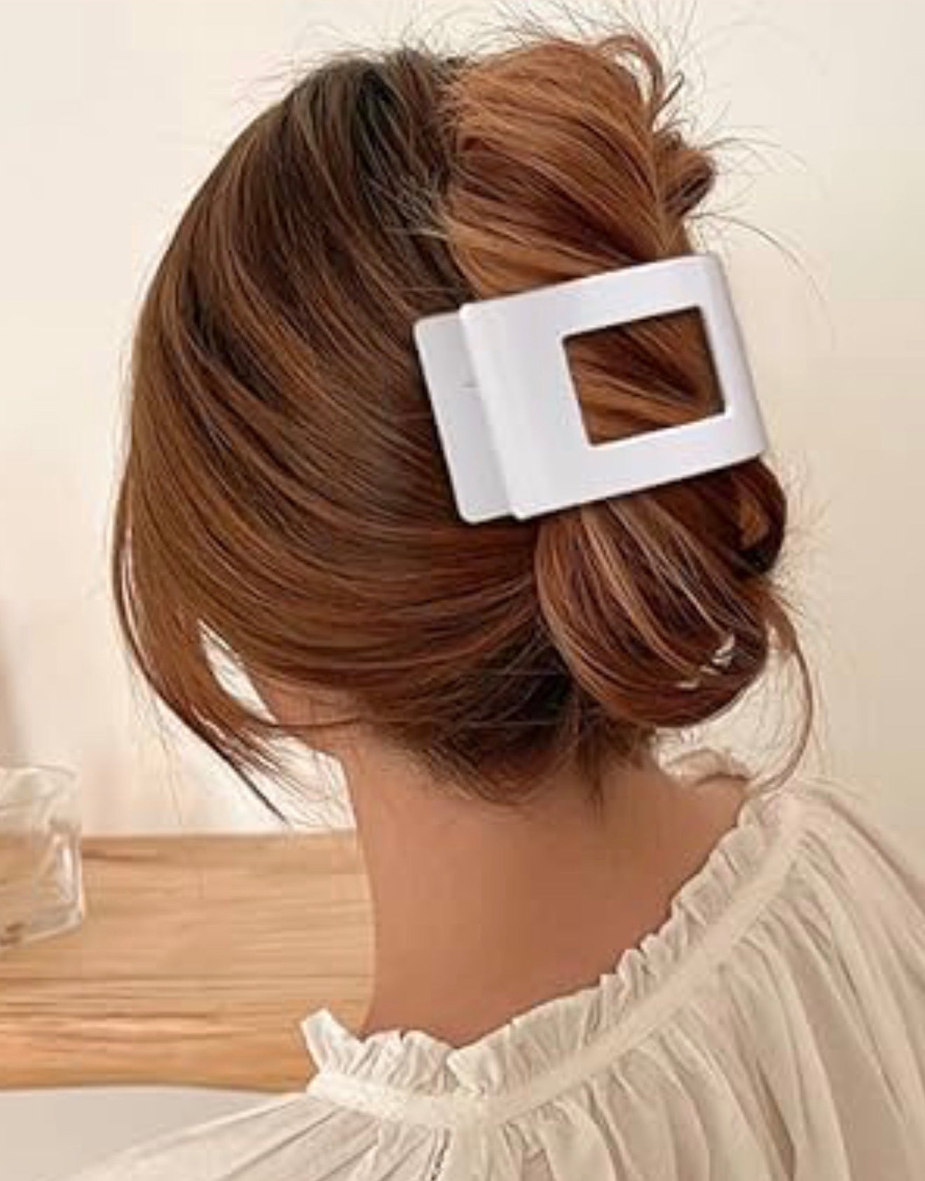 Flat Back Tortoise Hair Claw