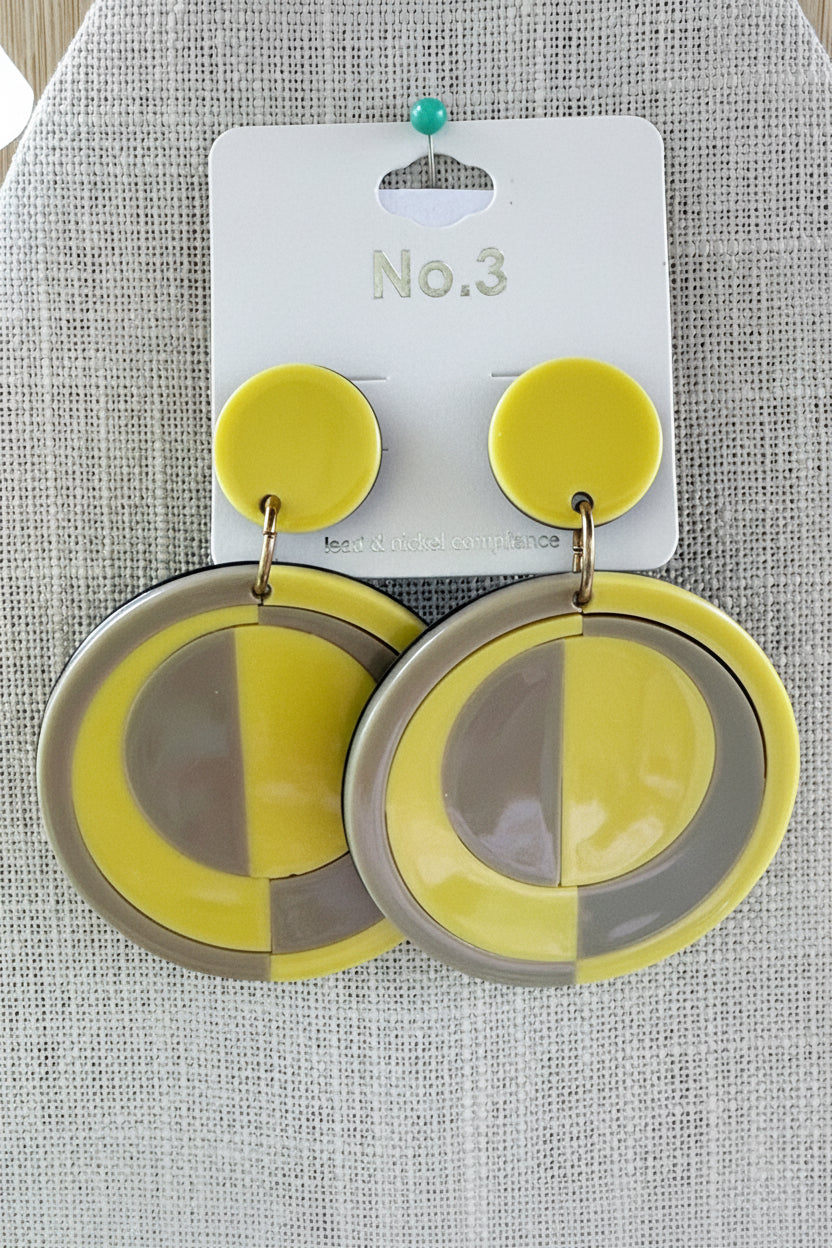 Funky Retro 70’s Style Earrings - Various Colors