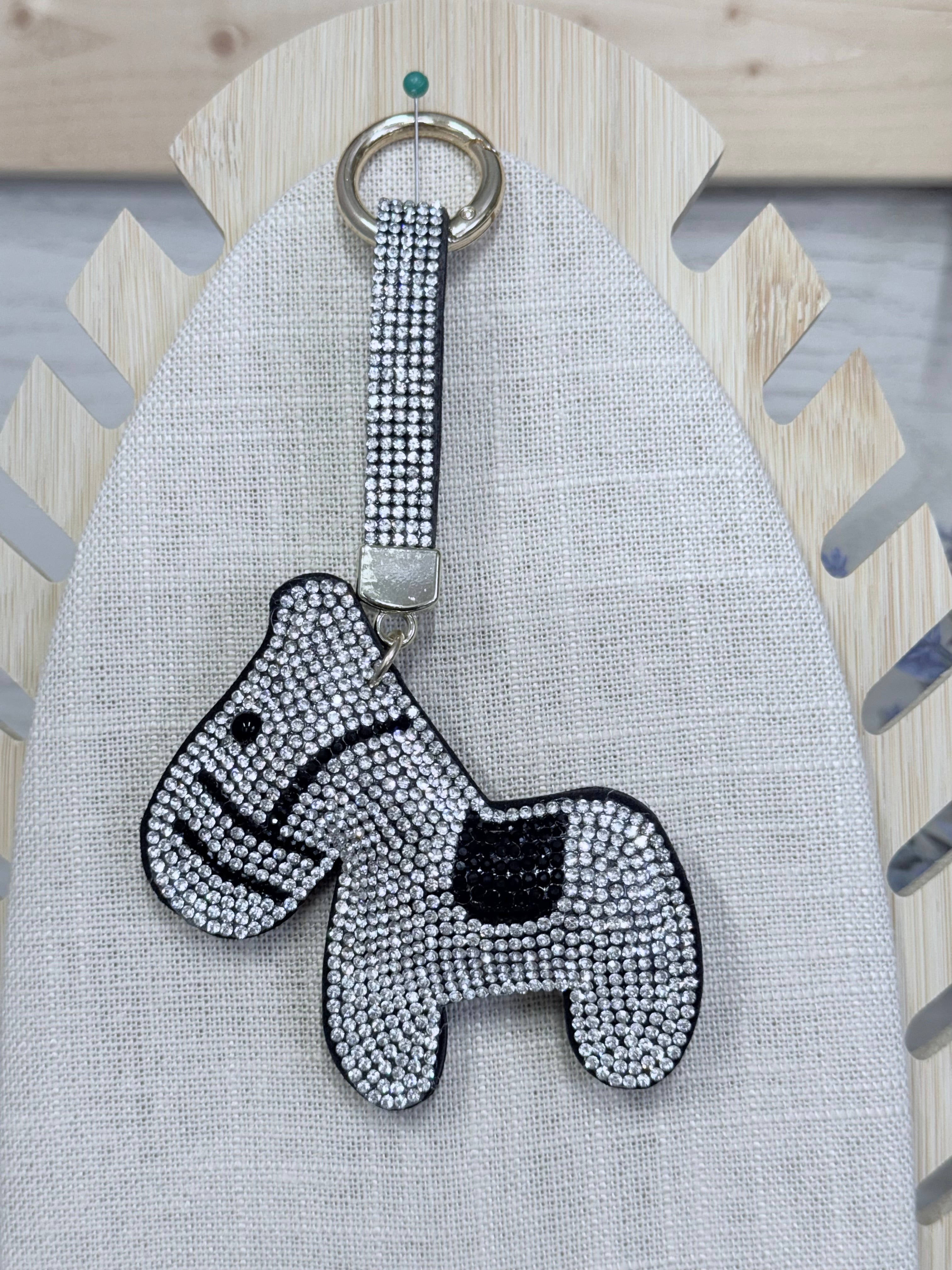 Bling Horse Bag Charm / Keychain - 4 Colors