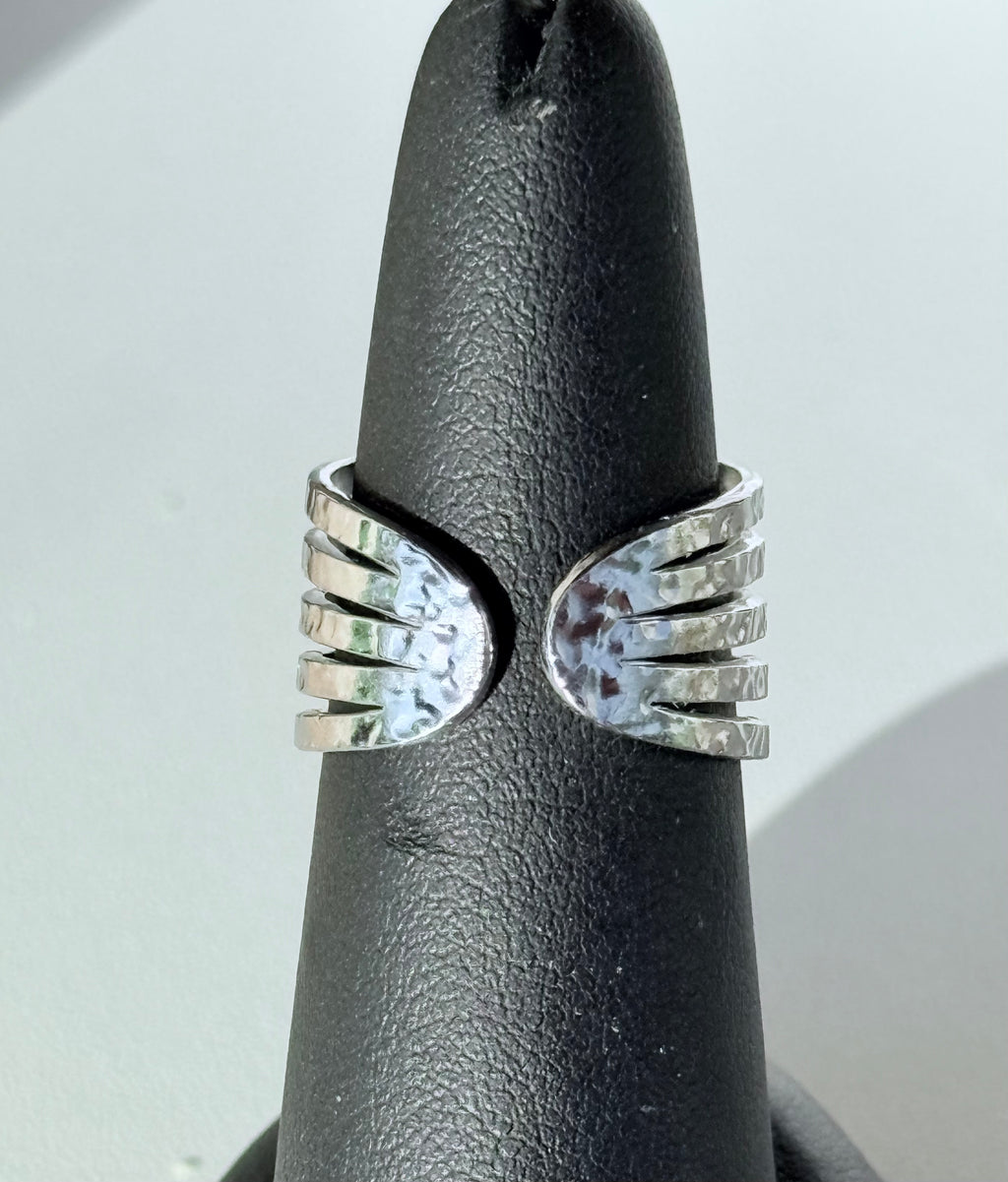 Adjustable Multi Strand Ring - Stainless Steel