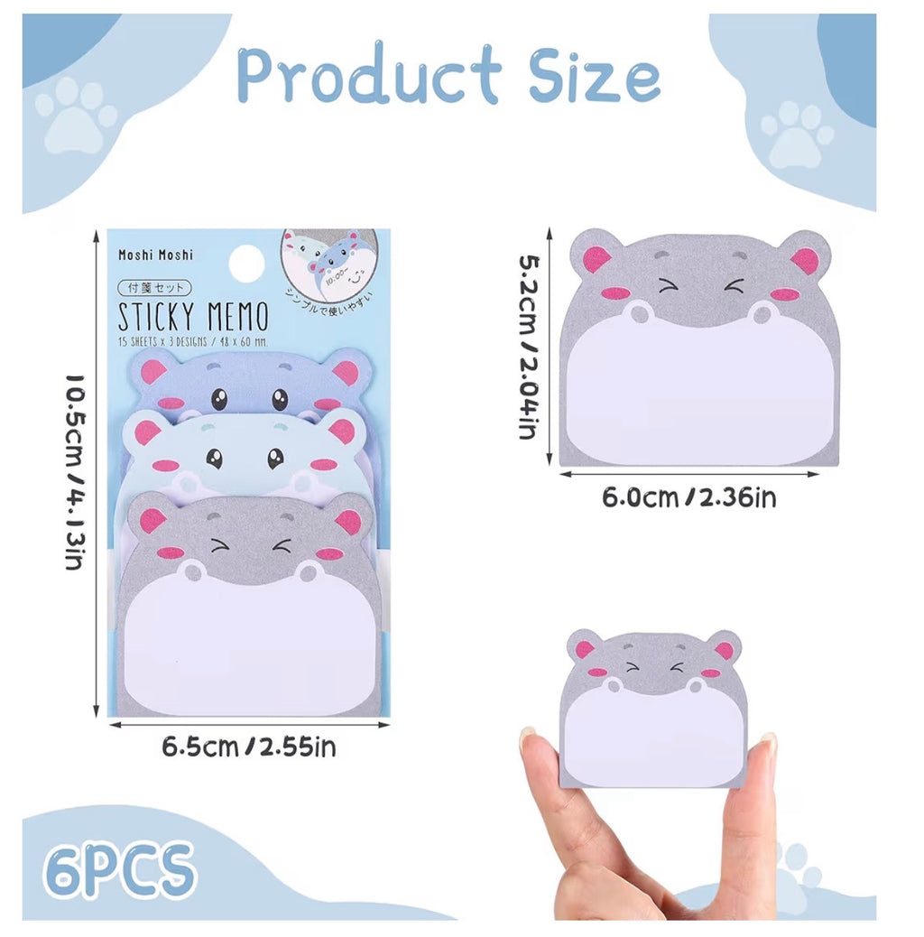 Animal Sticky Notes - Set of 3
