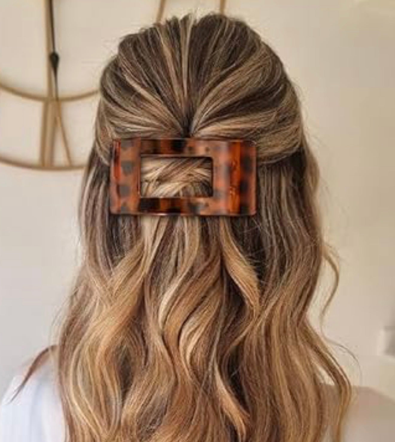 Flat Back Tortoise Hair Claw