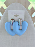Fun Large Matte Earrings - Various Colors