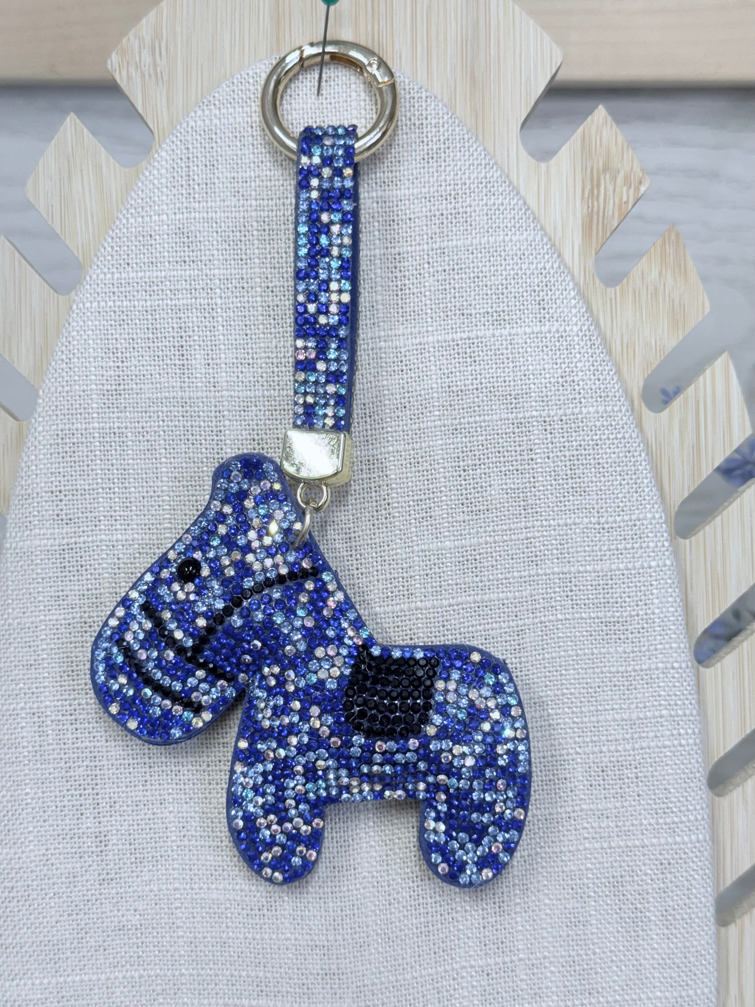 Bling Horse Bag Charm / Keychain - 4 Colors