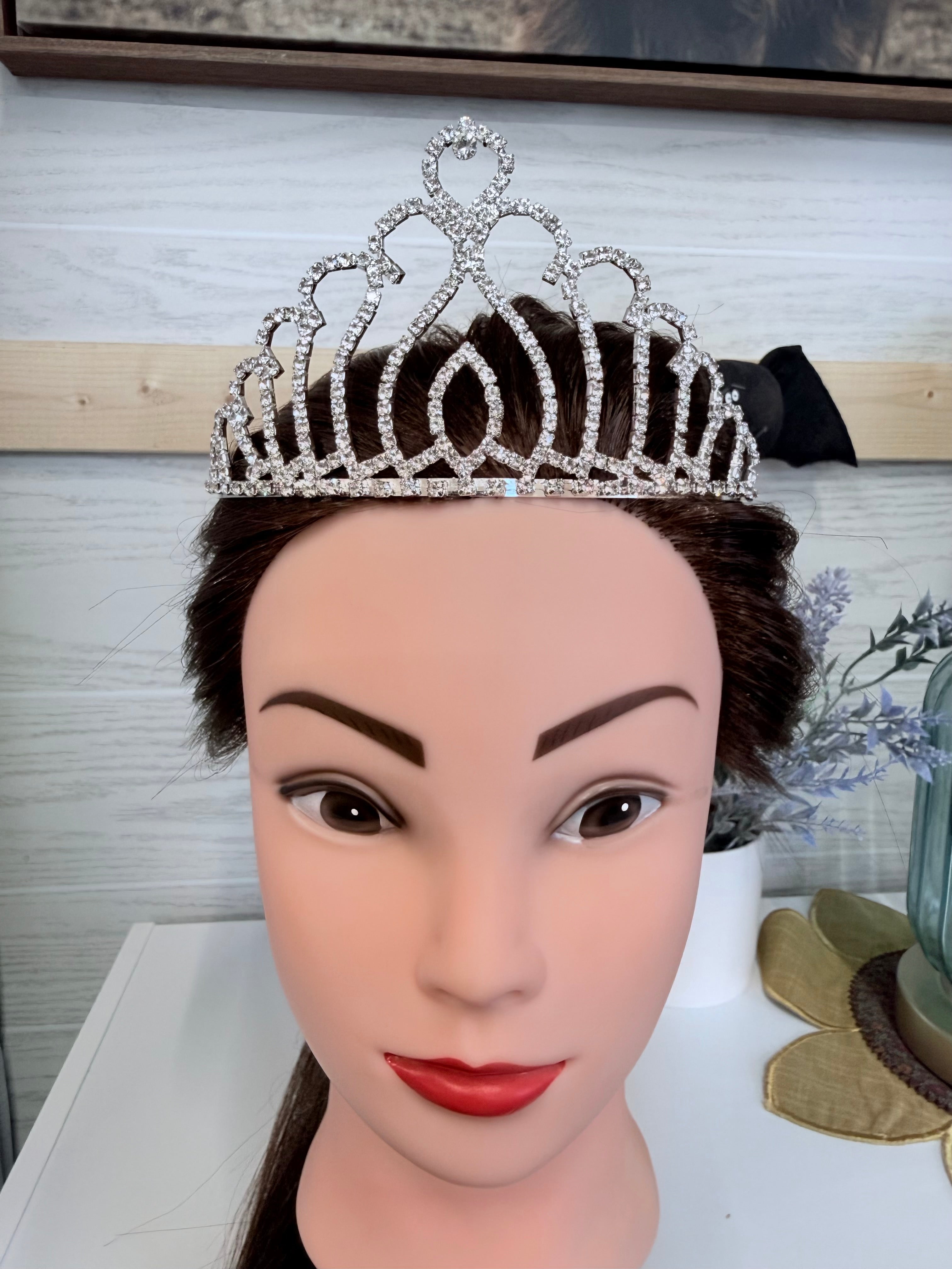 Royal Sparkle Statement Tiara - 2 Styles