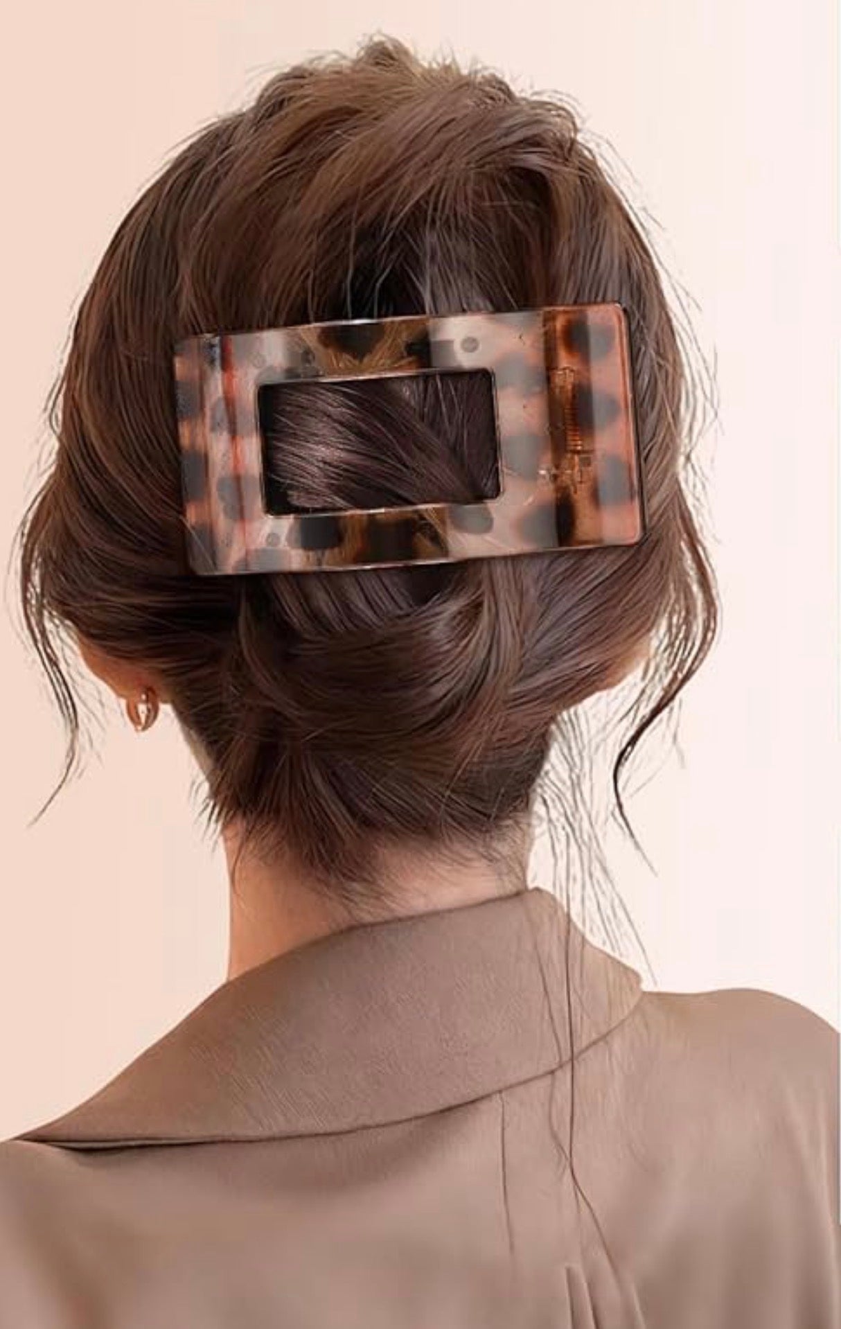 Flat Back Tortoise Hair Claw