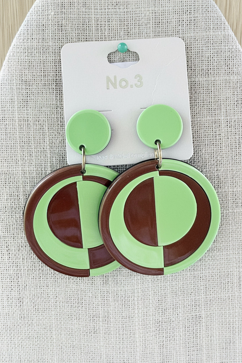 Funky Retro 70’s Style Earrings - Various Colors