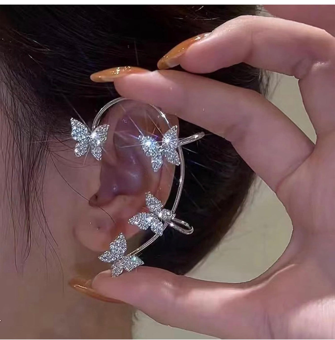 Butterfly Ear Cuff - Silver or Gold