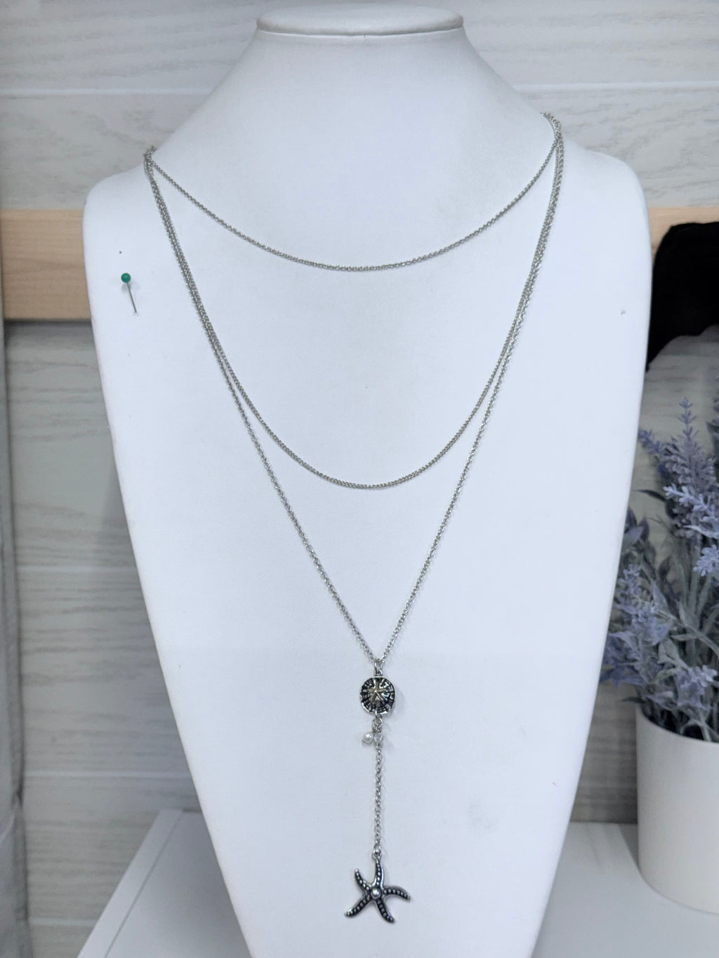 Starfish Multi-Layer Necklace and Earrings