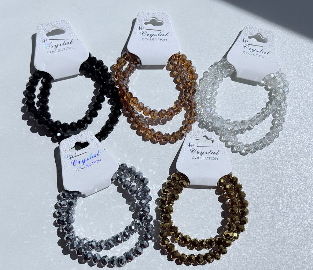 Double Strand Stretchy Bracelet- Various Colors