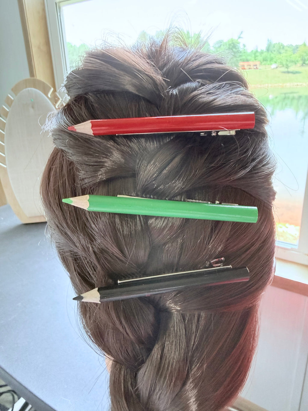 Colored Pencil Hair Clip Sets