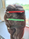 Colored Pencil Hair Clip Sets