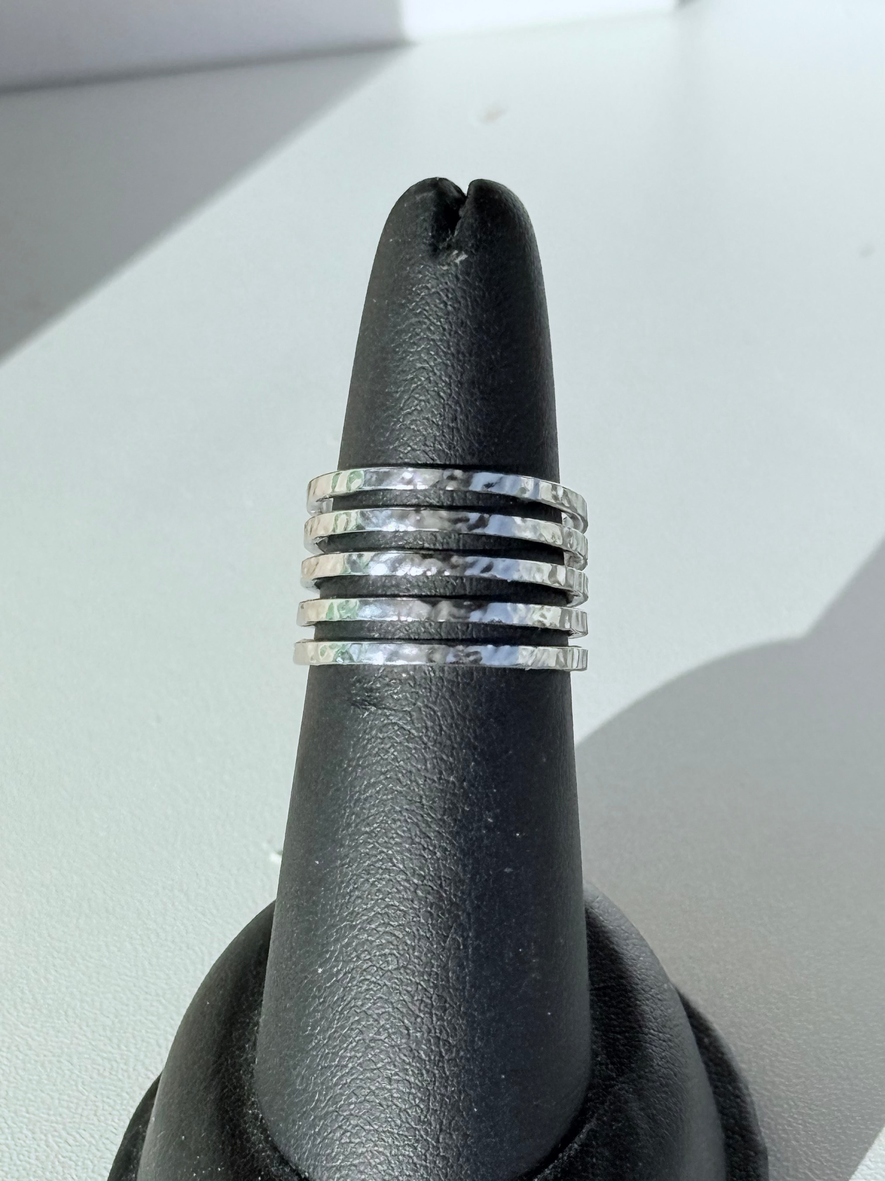 Adjustable Multi Strand Ring - Stainless Steel