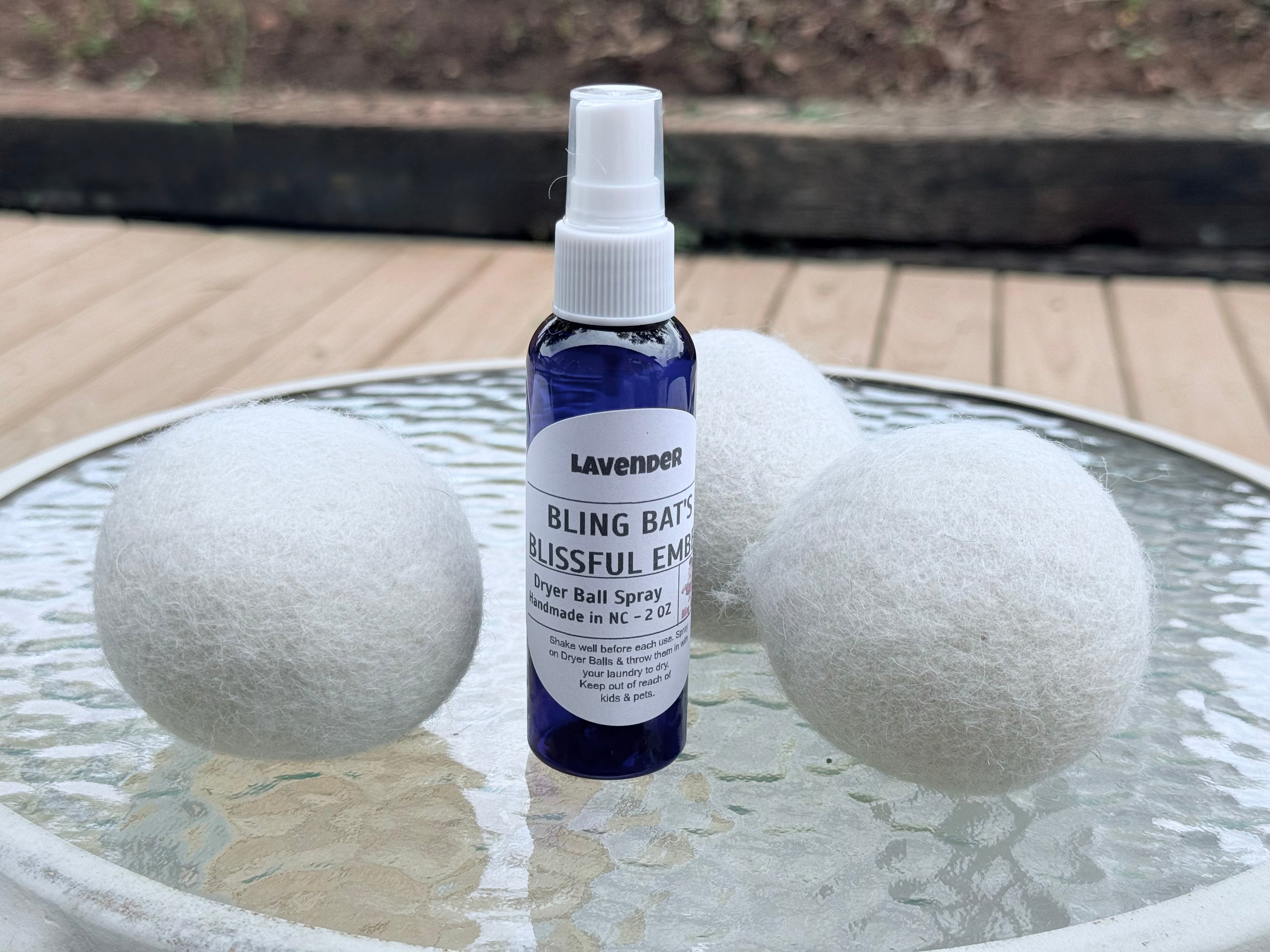 Dryer Ball Spray with 3 Wool Dryer Balls