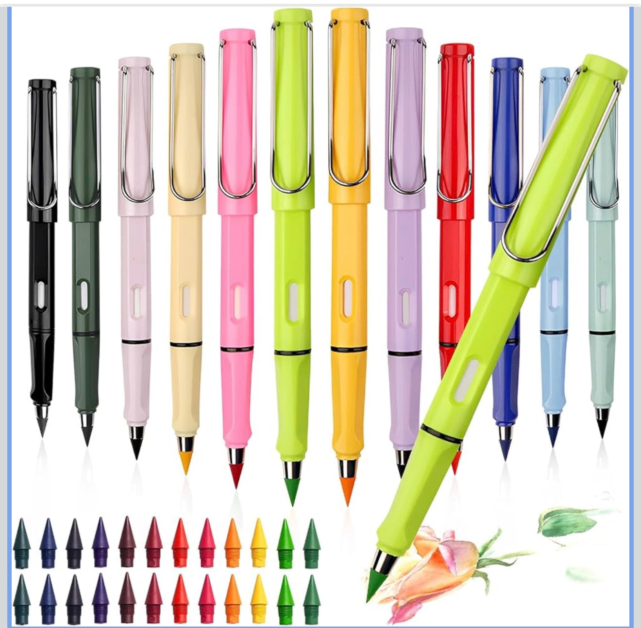 Colored Forever Pencils - 12 Pieces