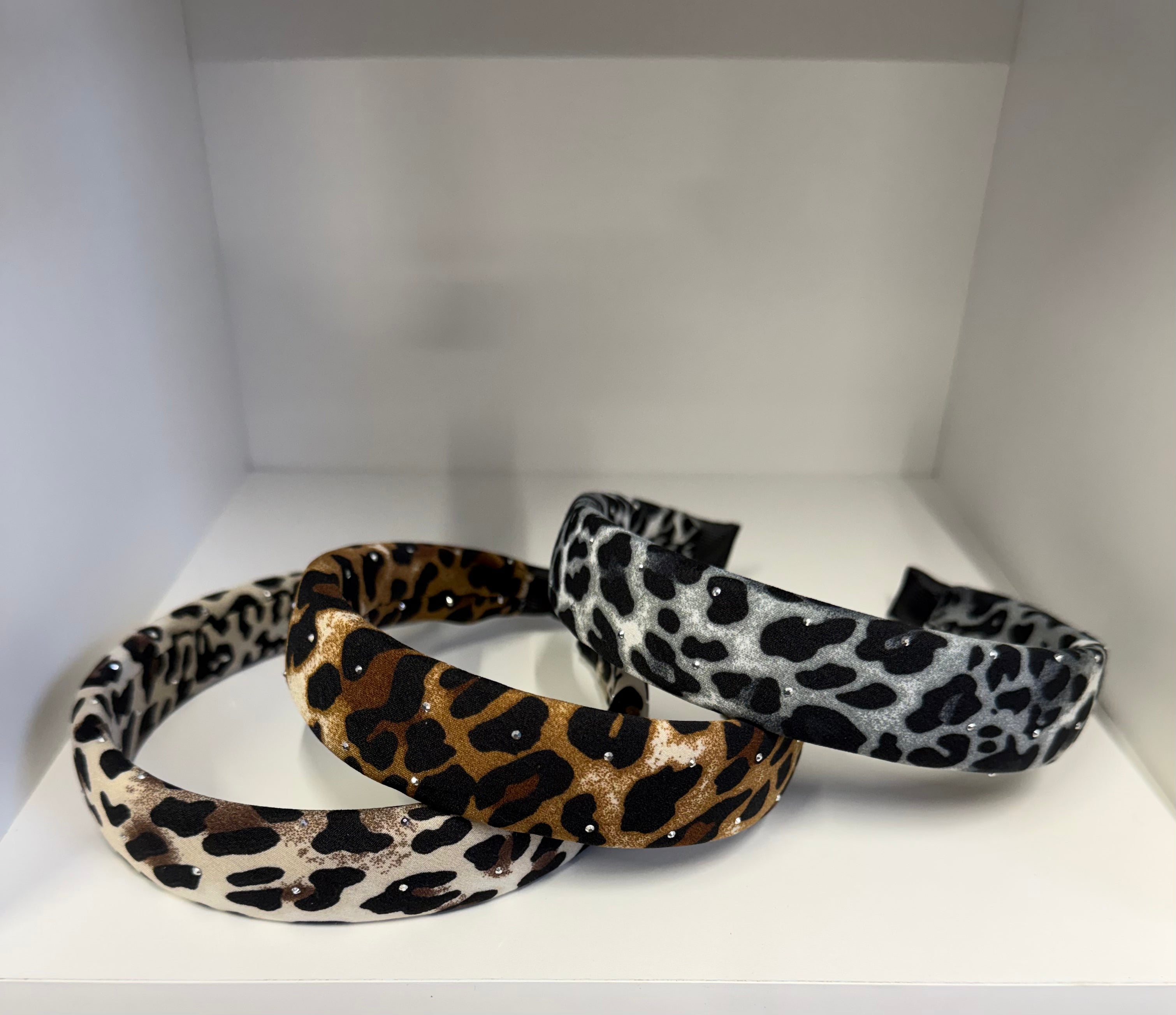 Wild & Sparkly Bling Leopard Headband – Multiple Colors