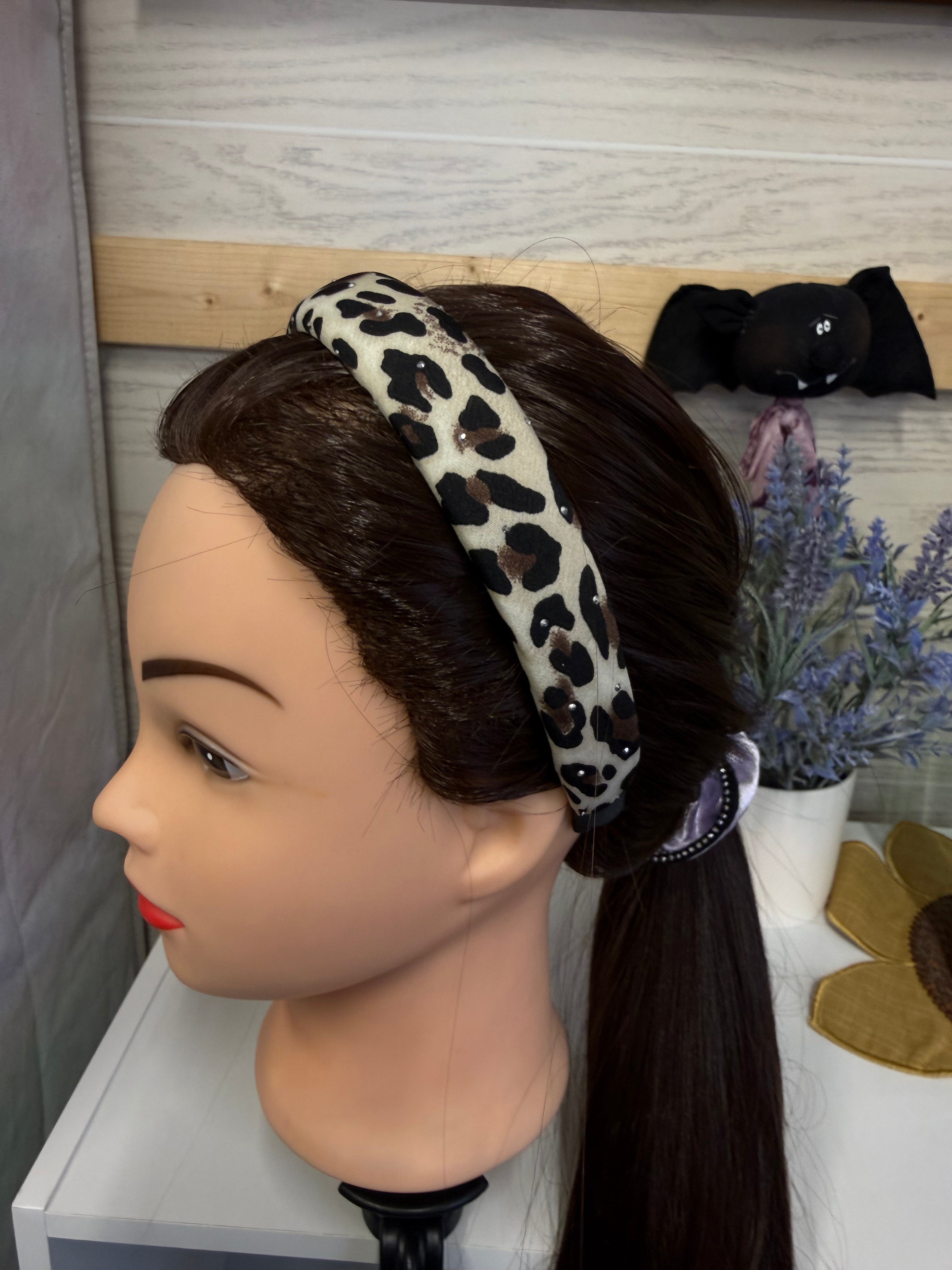 Wild & Sparkly Bling Leopard Headband – Multiple Colors