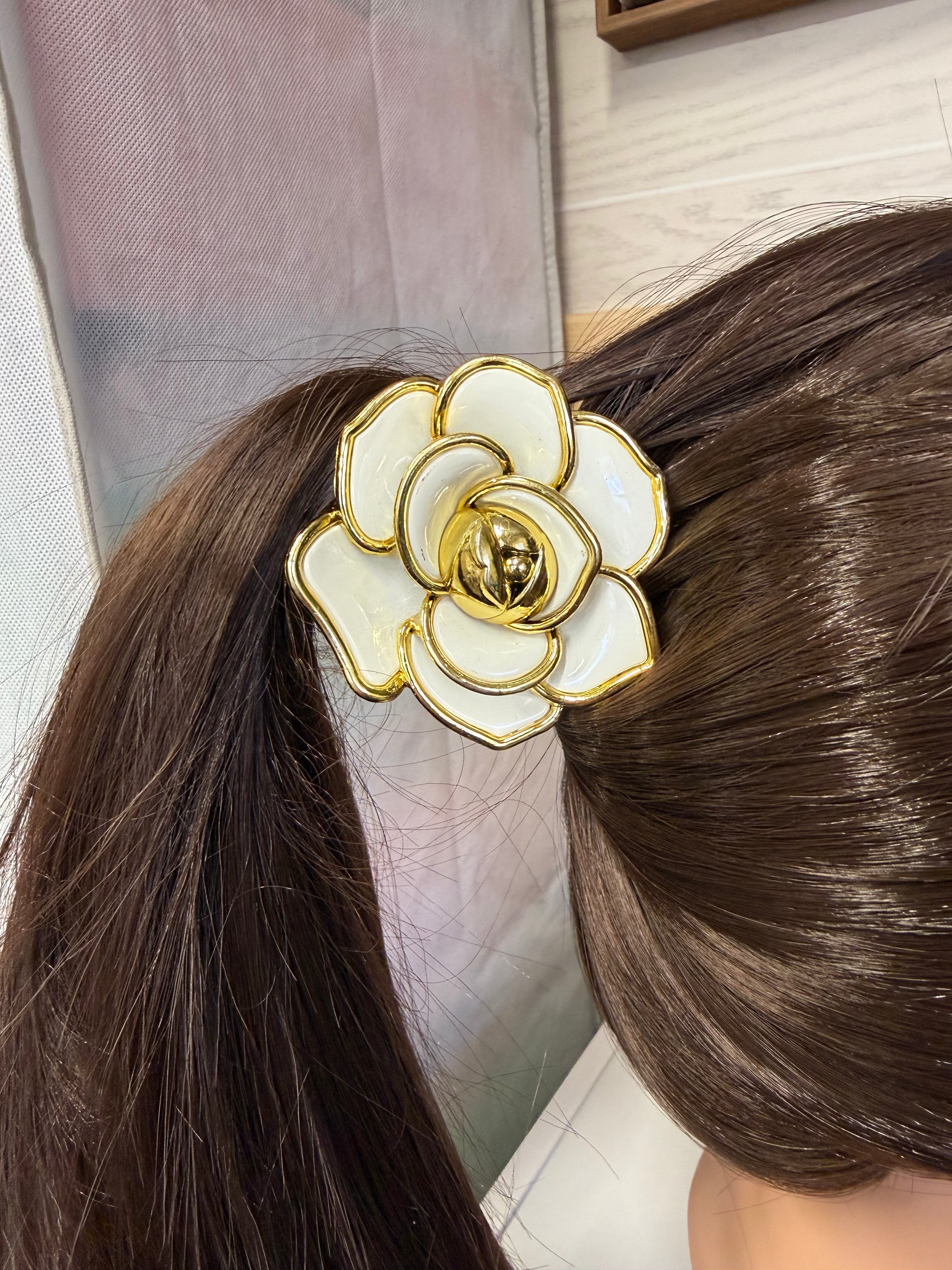Golden Bloom Rose Hair Claw - Multiple Colors