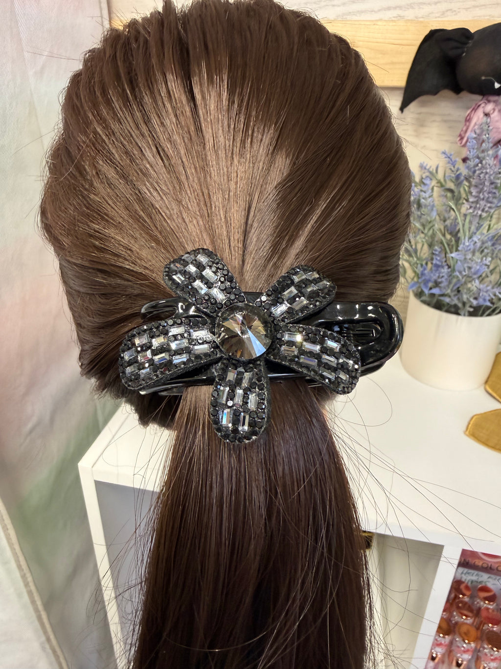 Bloom & Bling Flower Hair Claw - Multiple Colors