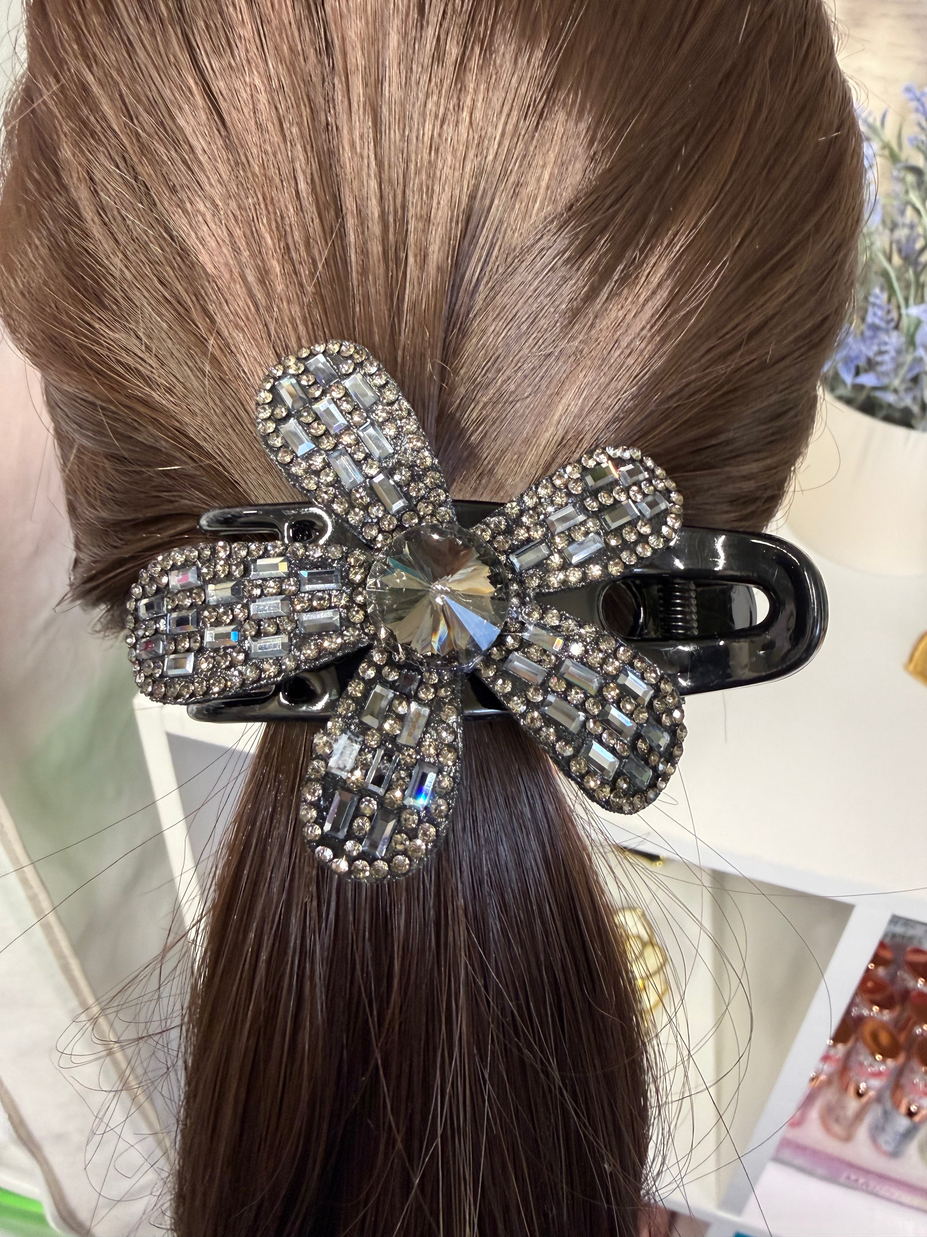 Bloom & Bling Flower Hair Claw - Multiple Colors