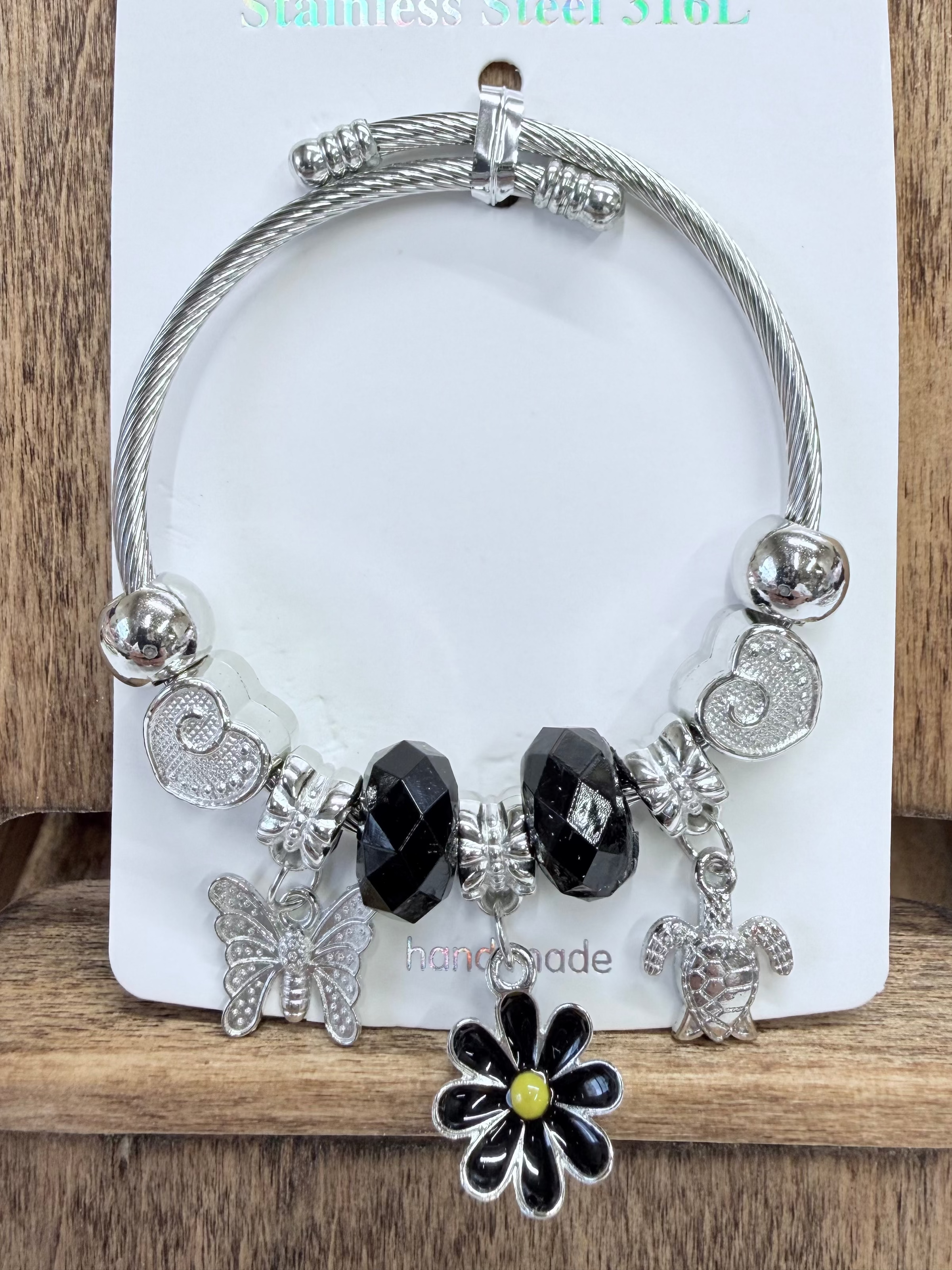 Daisy Coil Bracelet Stainless Steel - Multiple Colors