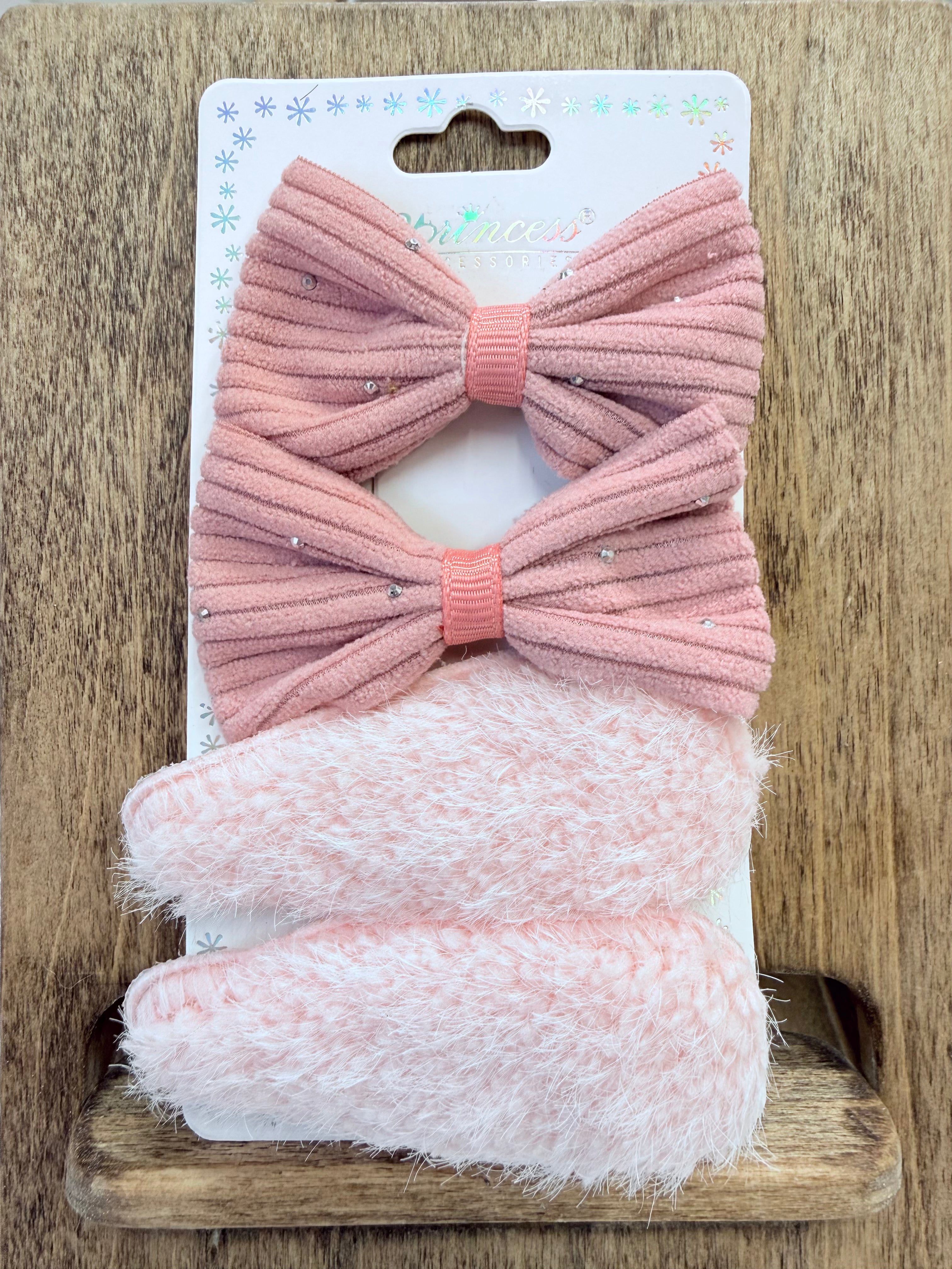 Soft Hair Clips Set - Multiple Colors